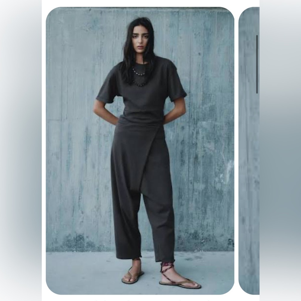 Zara Nwt  heavy cotton pants